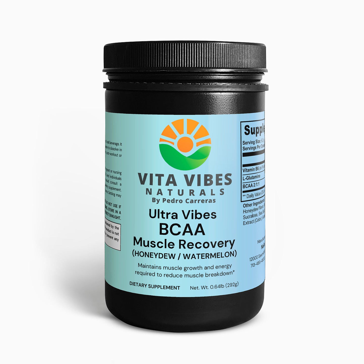 Ultra Vibes BCAA Muscle Recovery (Honeydew / Watermelon)
