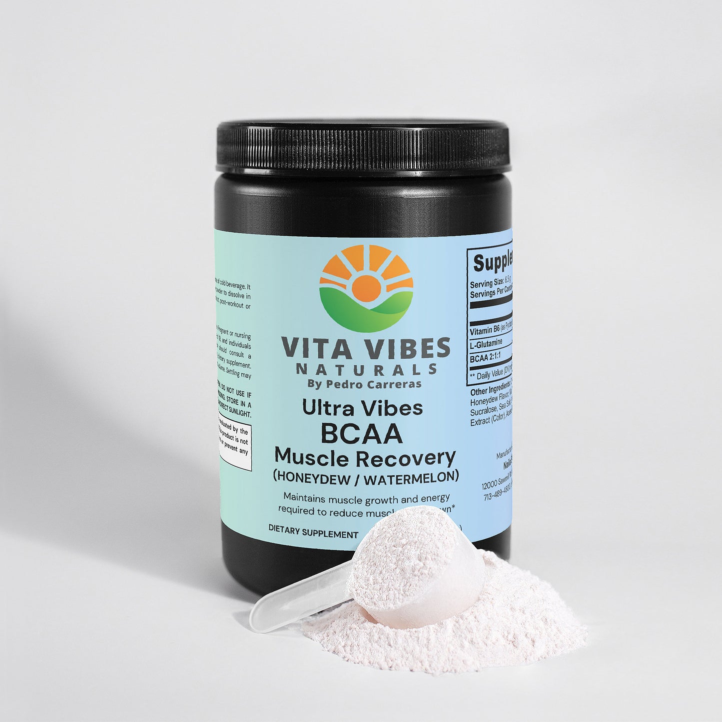 Ultra Vibes BCAA Muscle Recovery (Honeydew / Watermelon)