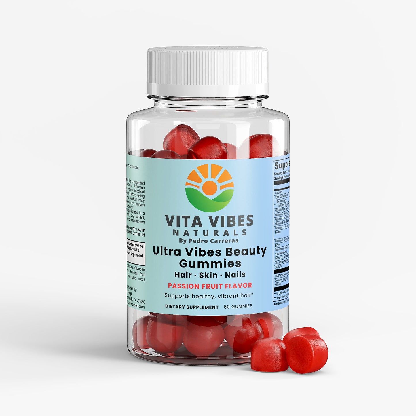 Ultra Vibes Beauty Gummies (Hair · Skin · Nails)