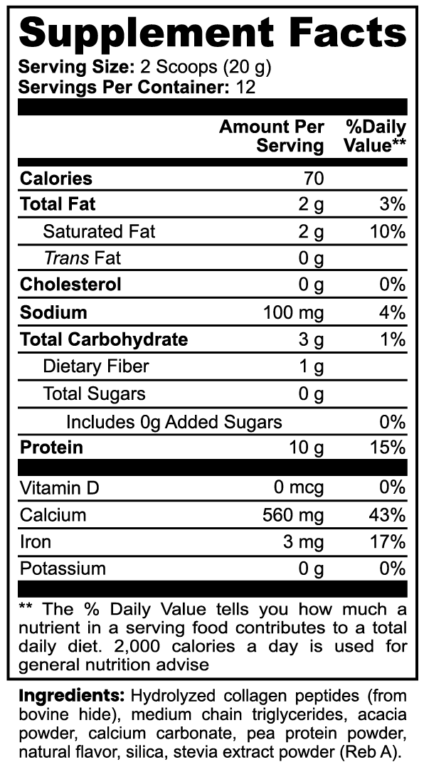 Ultra Vibes Collagen Creamer (Vanilla)