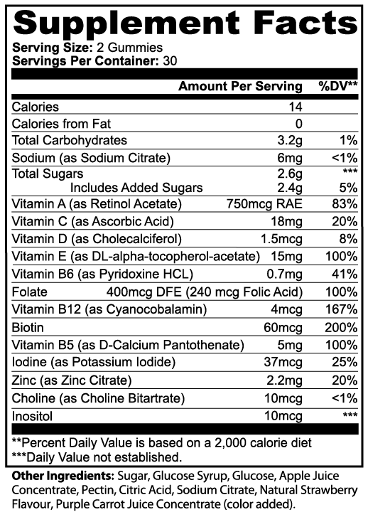Ultra Vibes Multivitamin Gummies