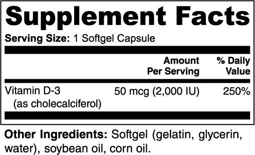 Ultra Vibes Sunshine Boost D3 2,000 IU