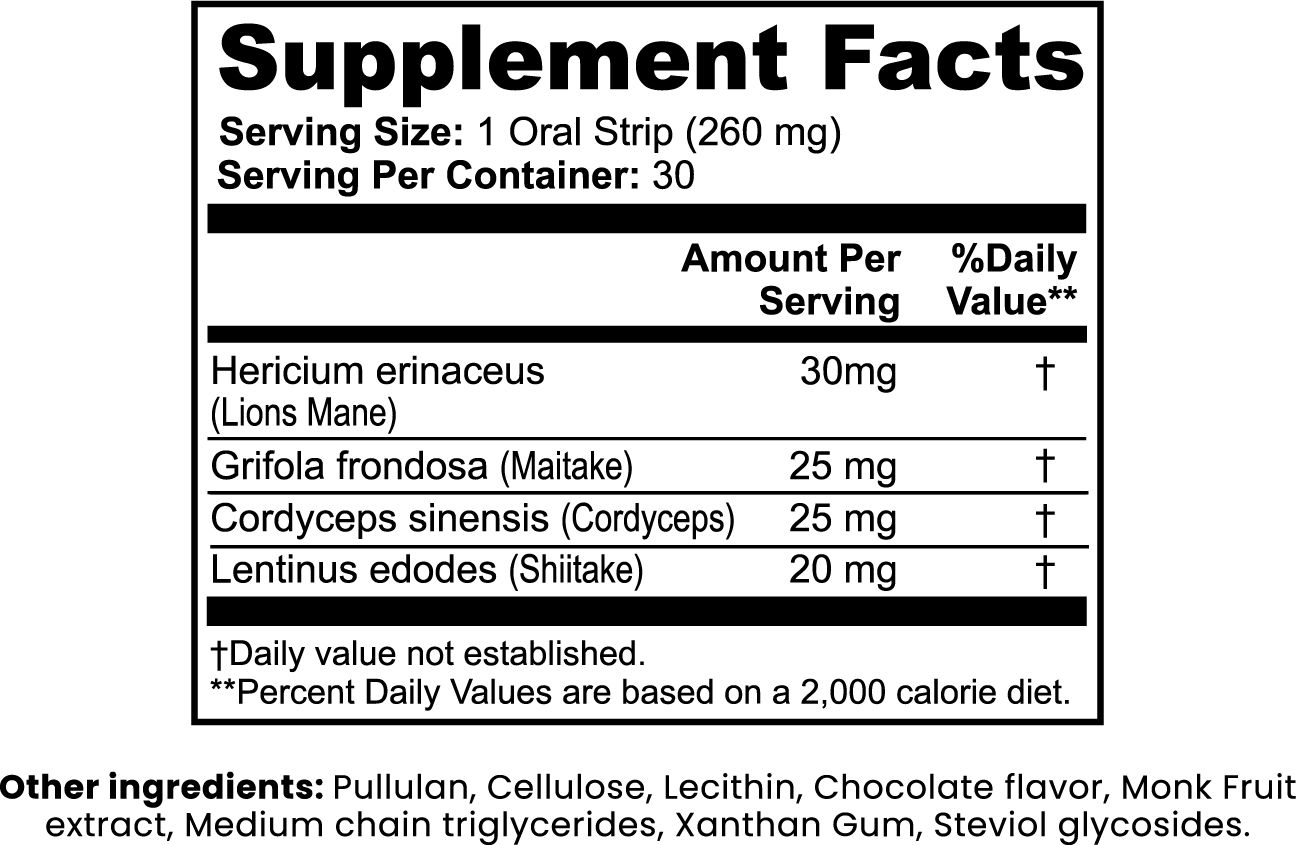 Ultra Vibes Mushroom Focus Strips