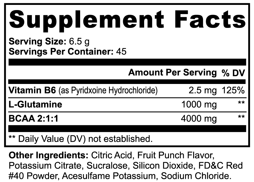 Ultra Vibes BCAA Shock (Fruit Punch)